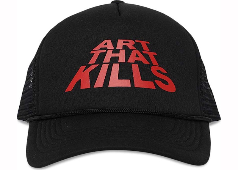 Pre-owned Gallery Dept. Men's  Atk Stack Logo Trucker Cap In Black